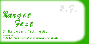 margit fest business card